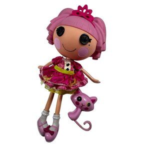 Lalaloopsy Doll- Jewel Sparkles and Pet Persian Cat, 13" Princess Doll 2009 Rare
